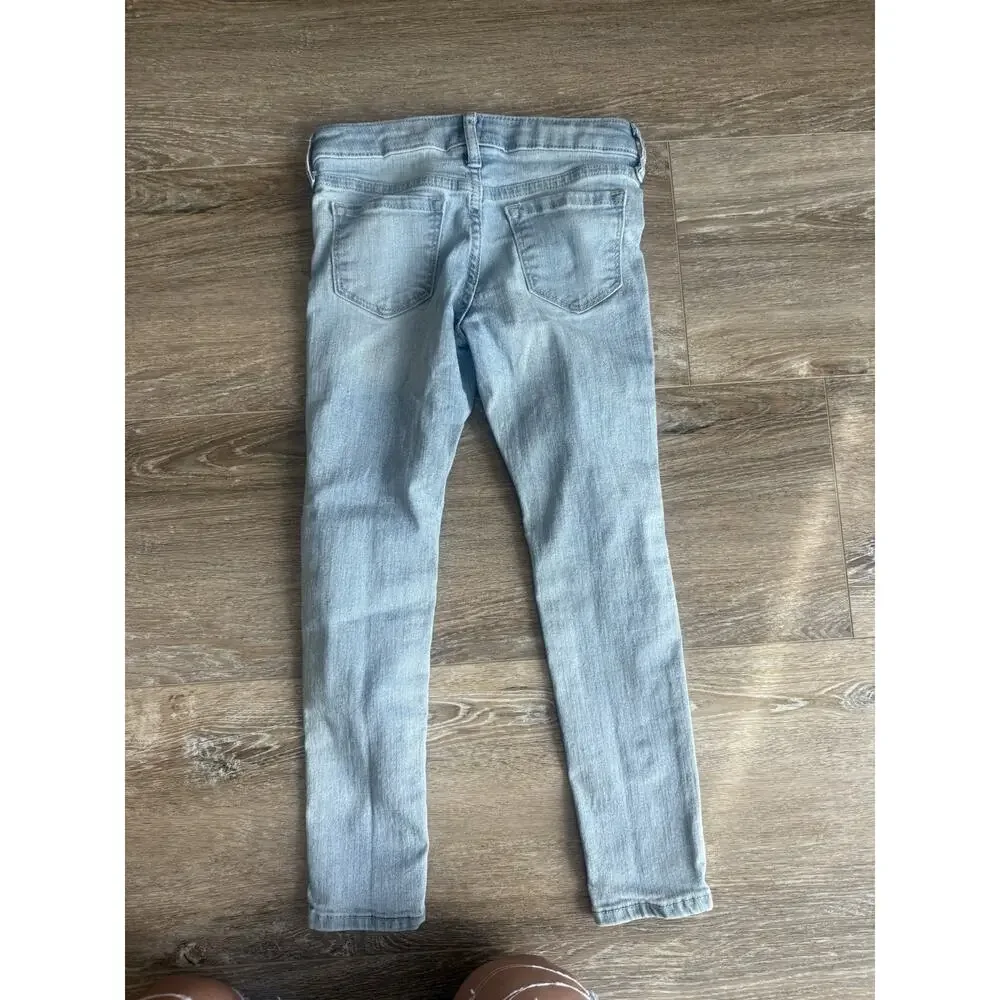 Gap Girls Stretch Super Skinny Denim Jeans Light Wash Blue Size 6